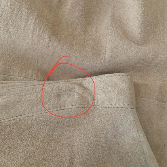 Patricia Wolf tan suede painted fringe maxi skirt   Size 8 - Picture 10 of 13